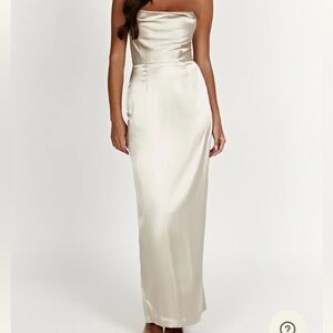 Champagne Strapless Dress